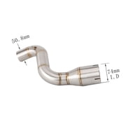 GFYSHIP For KTM Duke 200 2020 2021 2022 2023 RC200 RC 200 Slip-on Escape Motorcycle Exhaust Mid Link Pipe 51mm