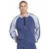 Cherokee Infinity Men Scrubs Warm Up Jacket, Colorblock Zip Up, Plus Size, CK330A, 2XL, Navy