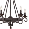 thumbnail image 6 of NBE5005RK Quoizel Lighting Noble Chandelier 5 Light Steel     -Traditional Installation, 6 of 6