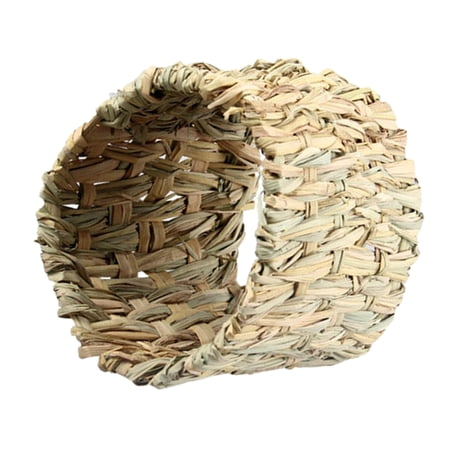 Hand-woven Small Tunnel Edible Toy For Hamster Rabbit Random Color