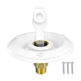 thumbnail image 2 of DOLITY 1/2" NPT Male City Water Fill Flange Brass Flush RV Water Backflow Preventer White, 2 of 9