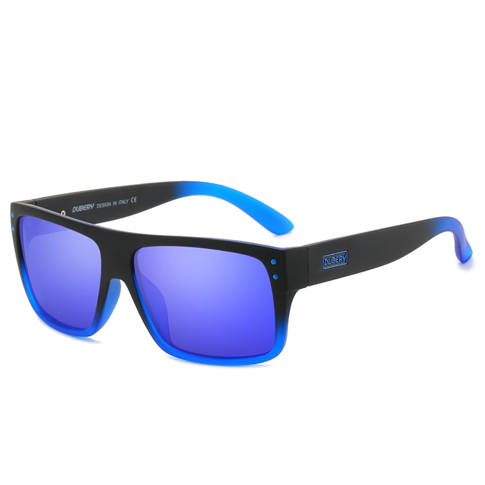 DUBERY Men Sport Sunglasses Outdoor Driving Fishing Riding Square Glasses Hot 