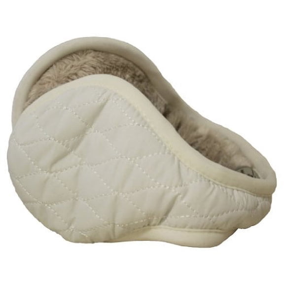 180s Women's Aspen Puffy Quilt Extra Warm Adjustable Ear Warmer - Snow (One Size)
