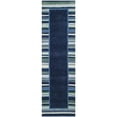 thumbnail image 4 of SAFAVIEH Martha Stewart Striped Border Wool Area Rug, Wrought Iron, 4' x 6', 4 of 7