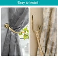 thumbnail image 4 of Uxcell 4Pack Aluminum Alloy Wall Mounted Curtain Holdback U Shaped Drapery Hooks, Copper, 4 of 6