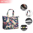 thumbnail image 2 of Golden Retriever and Pioneer Flower Travel Tote Bags for Women Carry On,Large Weekender Bags for Women Travel,Multi Functional Duffle Bag for Work,Shopping,Sports, 2 of 5