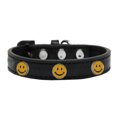 thumbnail image 1 of Happy Face Widget Dog Collar Black Size 16, 1 of 1
