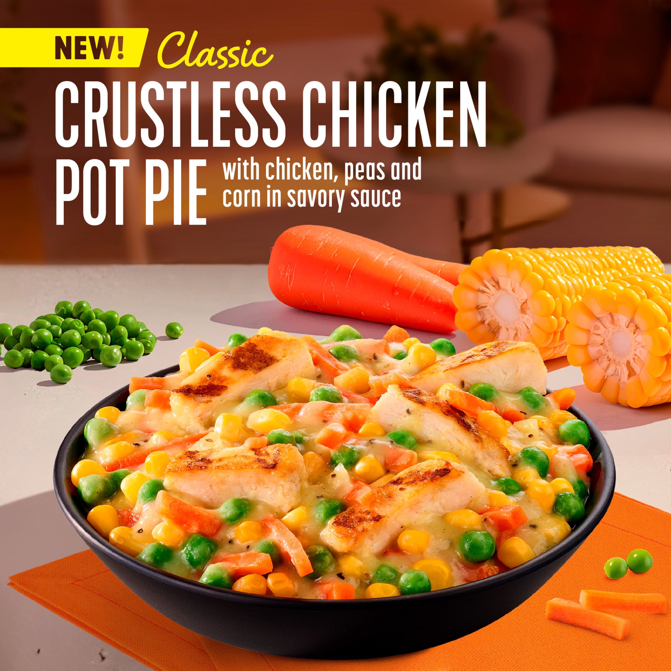 Lean Cuisine Crustless Chicken Pot Pie, Frozen Lunch or Dinner, Frozen Meals 8 oz