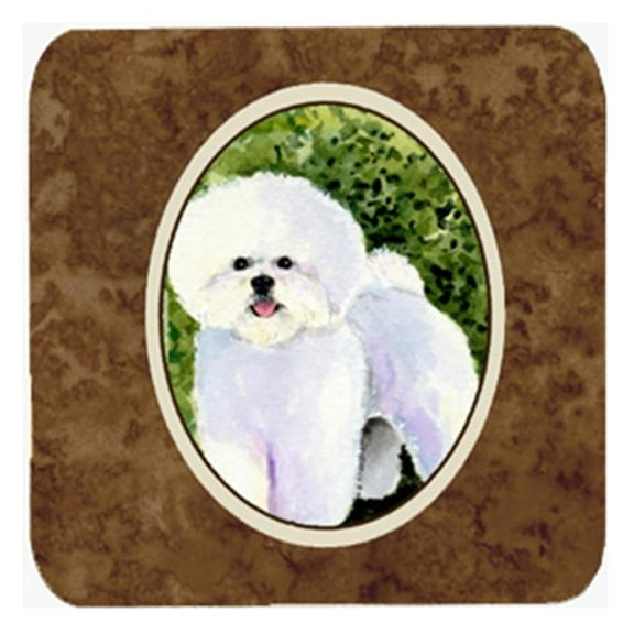 Bichon Frise Foam Coasters, Set - 4