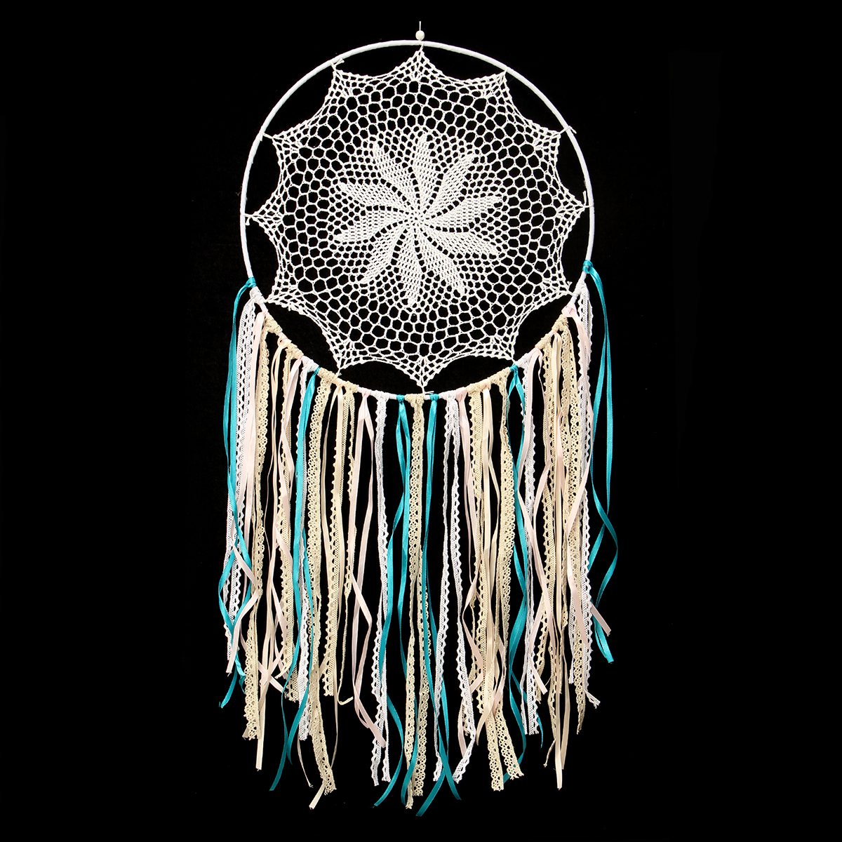 35'' Big Size White Handmade Dream Catcher Indian Room Decor Gift