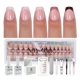 thumbnail image 1 of Press On Nails SXC Cosmetics French Tip Skin Tone Nude XS, 1 of 9