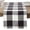 Black, variant on Saro Lifestyle Buffalo Plaid Design Cotton Table Runner