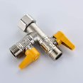 thumbnail image 4 of Vanne 3 Voie Raccord T 1/2 Douchette et Douche de Tête Bras de Douche Inverseur 3 Voies en Laiton Adaptateur Éteindre esquí esquí Gafas de esquí, 4 of 5