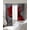 Red, variant on Red Roses Blackout Curtains for Bedroom/Living Room, Thermal Insulated Kitchen Curtains, Valentine's Day Crystal Butterflies Floral Grommet Darkening Window Treatment Drapes 42"x84"x2