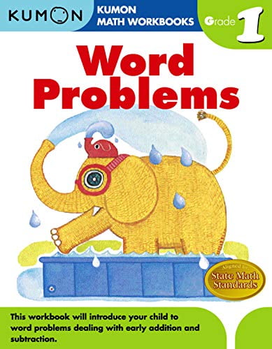 Kumon Grade 1 Word Problems Kumon Math Workbooks , Ages 6-7, 80 pages, Pre-Owned Paperback 1934968412 9781934968413 Kumon Publishing