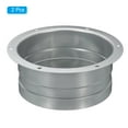 thumbnail image 3 of Uxcell 5 Inch Duct Connector Flange Metal Straight Pipe Exhaust Hose Flange 2 Pack, 3 of 5