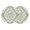 Green, variant on Baroque Sage Green Round 15 Inch Placemats Set of 2, Vintage Damask Classic Floral HeatResistant Non Slip Place Mats for Dining Table, Wipeable Braided Kitchen Table Mats for Housewarming