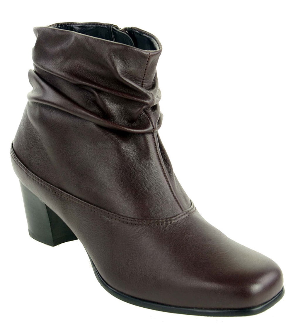 David Tate Women's VERA Zipper Brown Dress Boots 13 WW - Walmart.com