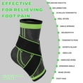 thumbnail image 5 of JIUFENTIAN Ankle Brace for Women and Men Adjustable Compression Ankle Sleeve (Pair)-Ankle Support Heel Brace for Achilles Tendonitis, Plantar Fasciitis Sprained Ankle, 5 of 7