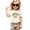 Natural Shirt, variant on Green and Gold Game Day Shirt for Women, Teens & Kids Team Colors Football Bow Graphic Tee Natural Shirt 12 Months