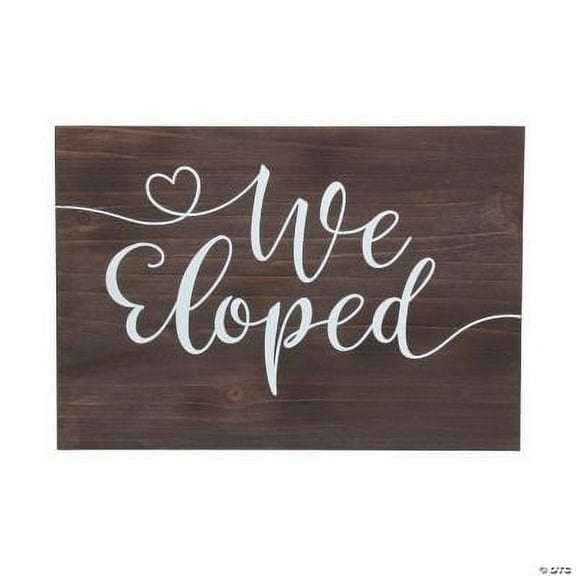 We Eloped Sign, Wedding Suppplies, Home Decor, 1 Piece