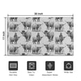 thumbnail image 5 of Gray Highland Cow Person Pattern Door Rugs,Washable Non Slip Door Mats Indoor,Decorative Door Mats,Entry Mat Indoor for Entrance,Bedroom,Kitchen,Bathroom,17"x30", 5 of 6