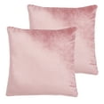 thumbnail image 4 of SAFAVIEH Davina Solid Pillow, 18" x 18", Pink, Set of 2, 4 of 5