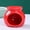 Red, variant on Elegant Ceramic Essential Oil Aromatherapy Burner & Mini Diffuser - Heat Resistant Candle Holder in Turquoise Blue, Red, White, and Mint Green
