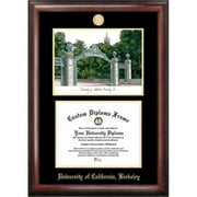 Campus Images  University of California  Berkeley Gold embossed diploma frame with Campus Images lithograph