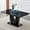 Black + MDF, variant on Modern Black Imitation Marble Dining Table, Rectangular MDF Table for Office, Gaming, and Home, 63"x37"x30", Contemporary Simple Luxury Table