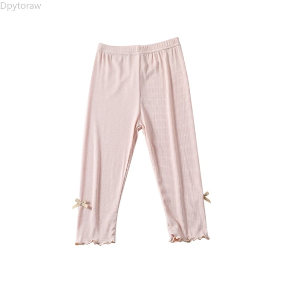 Dpytoraw Toddler Girls Seven Pants Bottoming Pants Summer Thin Model Children's Pants Summer Baby Softy Pants Girls Leggings Size 2-3 Years
