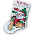 thumbnail image 1 of Design Works Santa and Friends Mini Christmas Stocking Crafts Counted Cross Stitch Kits 5470, 1 of 3