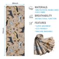 thumbnail image 2 of Cute Cartoon Dog Hot Yoga Mat Towel Non Slip for Hot Yoga - Quick-Drying Yoga Mat Cover with 4 Corner Pockets with Travel Bag - Hot Yoga Towel Non Slip Grip Moisture Wicking Sweat 70"x26", 2 of 6