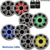 Kicker 6.5" White LED Marine Speakers (QTY 8) 4 pairs of OEM replacement speakers