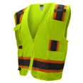 thumbnail image 3 of Radians SV6 Two Tone Class 2 Surveyor Polyester All Mesh Vests with Contrasting Trim, Green, 3X-Large, 3 of 4