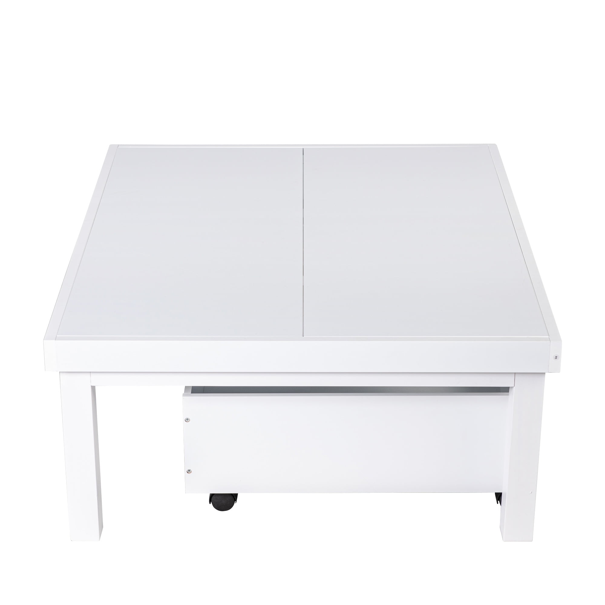 Kepooman Game Table for Children, Study Desk with Storage Box, Ideal for Arts and Crafts and Snack Time, White Kepooman Game Table for Children, Study Desk with Storage Box, Ideal for Arts and Crafts and Snack Time, White