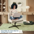thumbnail image 4 of Techni Mobili Criss Cross Chair - Extra Wide Home or Office Chair, 4 of 8