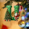 thumbnail image 3 of KCEHTA Christmas Tree Ornaments Letters A-Z Christmas Initial Ornaments Xmas Tree Ornaments Personalized DIY Christmas 26 Initial Letter Ornaments Christmas Decorations Gifts, 3 of 5