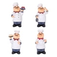 thumbnail image 3 of Advancent Figuras de Chef Vintage, ornamento de cocina, estatua de exhibición, modelo de decoración, café, Bar, cafetería, decoración de habitación, Decoración del hogar Fruta Advancent HA066435-01, 3 of 6