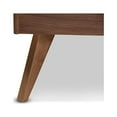 thumbnail image 6 of Baxton Studio Ines Mid-Century Modern Dark Grey Fabric Upholstered Walnut Brown Finished Wood King Size Platform Bed, 6 of 6