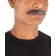 thumbnail image 4 of HPO Adult Men's Human Hair White Fake Mustache, Facial Hair Multiple Colors Option, 4 of 11