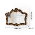 thumbnail image 2 of SHYFOY Vintage Wall Mirror, Antique Gold Frame with Ornate Detailing– Ideal for Living Rooms, Entryways Decor 30.7''x 37.4", 2 of 7