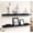 Black, variant on 48 Inch Rustic Wood Floating Picture Ledge Shelf with Lip, Set of 2 Wall Shelves for Nursery, Kids Bedroom, Office, Bathroom, Living Room Decor