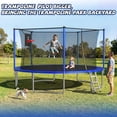thumbnail image 6 of 14FT Trampoline with Enclosure Net & Basketball Hoop, 330LBS Weight Capacity Outdoor Trampoline for Kids & Family, Heavy Duty Galvanized Steel Frame, Ladder Included, 6 of 8