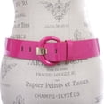 thumbnail image 2 of Women's 2" Wide High Waist Patent Leather Fashion Round Belt, 2 of 3