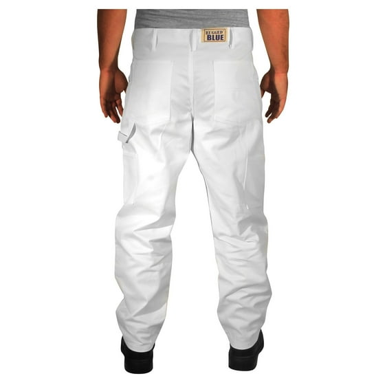 Rugged Blue - Rugged Blue Double Knee Painters Pants - White - 42x32