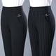 thumbnail image 2 of Pantalones de pierna recta engrosados con forro polar de otoño e invierno, pantalones elásticos de cintura alta, pantalones para madres de mediana edad y mayores, pantalones casuales para, 2 of 6