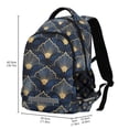 thumbnail image 2 of FORMRS Unisex Backpack Elementary School Travel Bookbag with Reflective Stripes, Elegance Art Pattern, 2 of 7