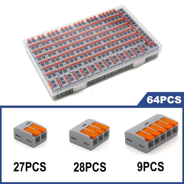 0.4-6.0mm 30/50/100 Piezas & SET Mini conector de cable universal rápido Fácil cableado rápido Car & Terminales de Energía Solar Tan Jianjun unisex