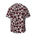 thumbnail image 2 of Gaeub French Bulldog1 Men's Lapel Short Sleeve Shirt, Relaxed Fit Shirt, Soft and Breathable for Outdoors Party Travel - X-Large, 2 of 7